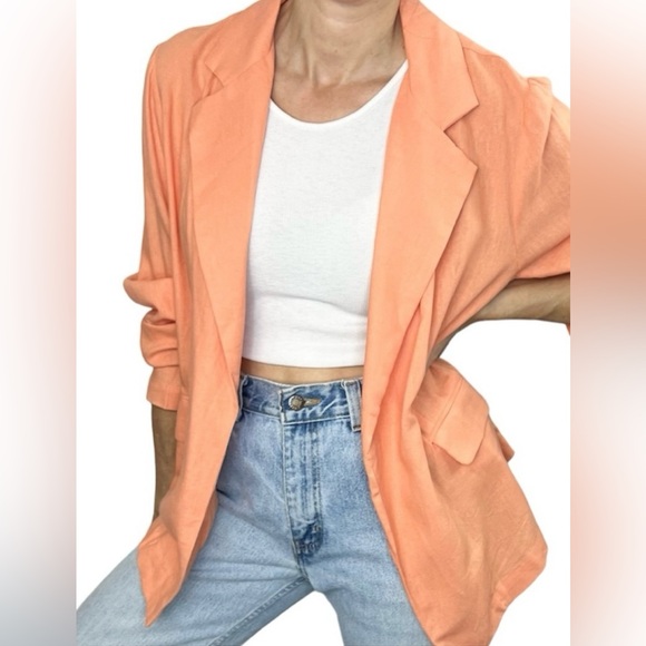 NWT BlueSteel unstructured linen blazer - Picture 5 of 11